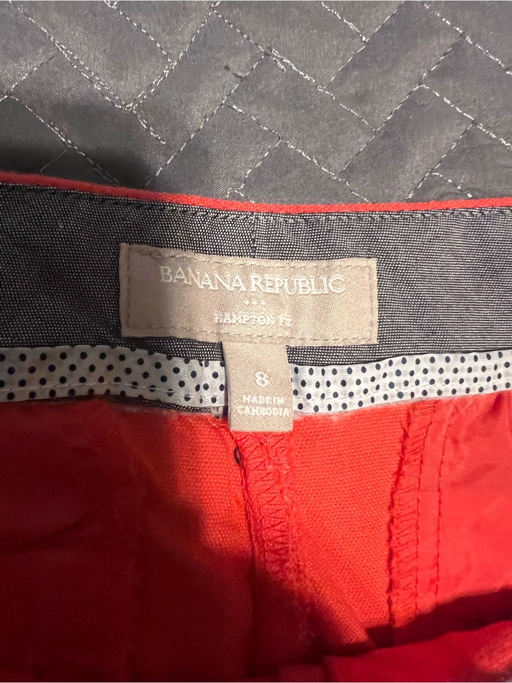Banana Republic Tailored Coral-Orange Women's Shorts - Picture 3 of 3